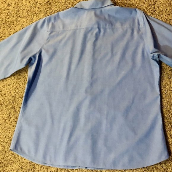 Eddie Bauer Wrinkle Resistant Blouse Womens XL Used Blue - Picture 12 of 12